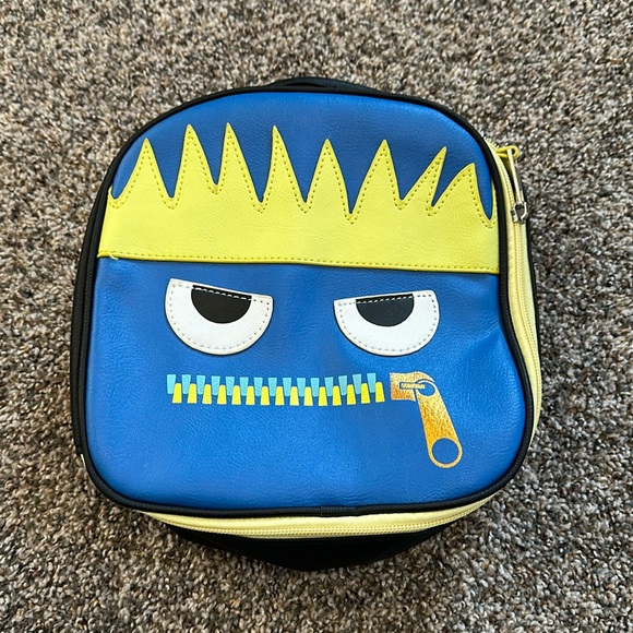 OMG Zippy the Monster Lunch Tote in blue and yellow. - Picture 1 of 5